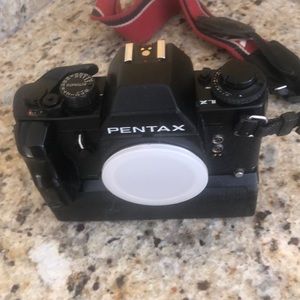 Pentax LX classic film camera.